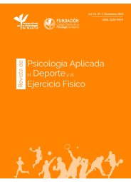 Portada  Revista de Psicología Aplicada al Deporte y el Ejercicio Físico 